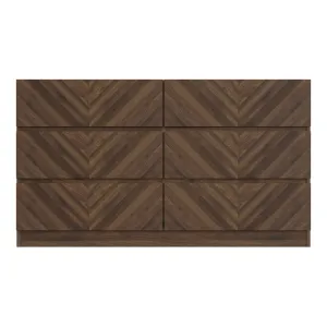 Catania 3 3 Drawer Chest Royal Walnut