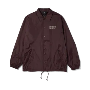 HUF SET H COACHES JACKET EGGPLANT